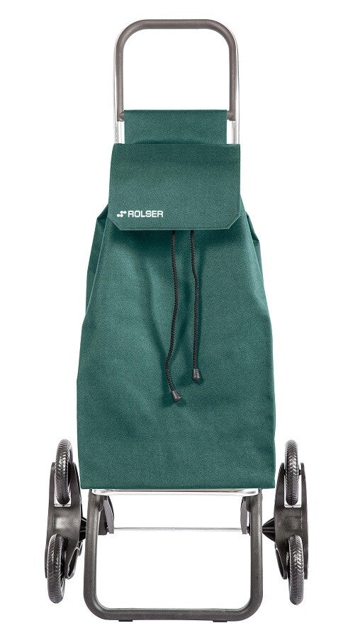 SAQ057 CARRO COMPRA SAQUET LN 6 RUEDAS SUBE ESCALERAS VERDE ROLSER