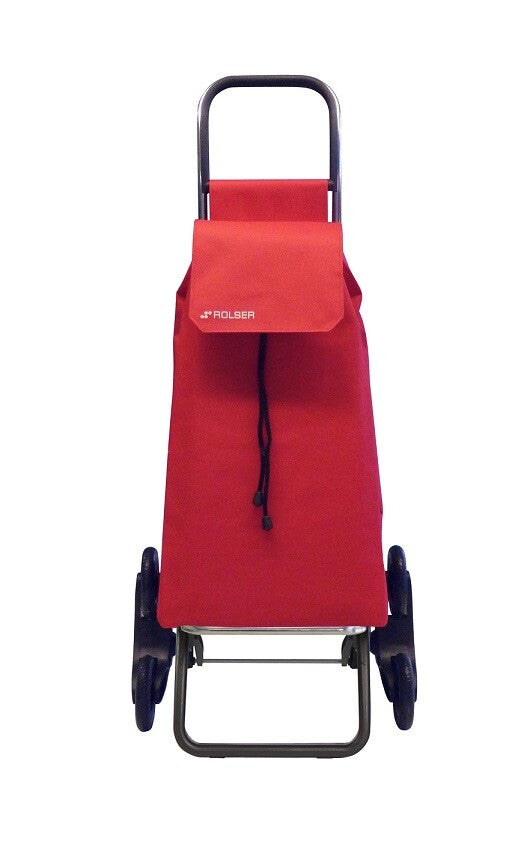 SAQ057 SAQUET LN 6 WHEELS STAIR CLIMBING SHOPPING CART RED ROLSER