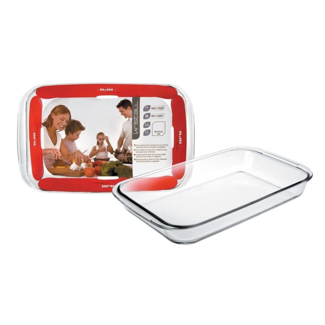 480734 FUENTE VIDRIO RECTANGULAR 340x210x50mm IBILI