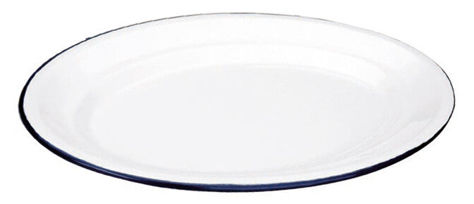 903935 BANDEJA OVALADA ESMALTADA 35cm BLANCA IBILI