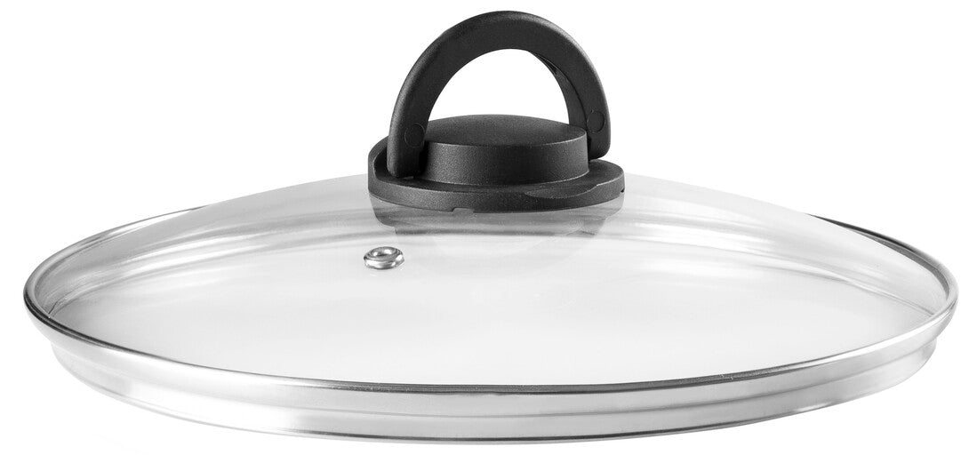 970930 TAPA DE CRISTAL C/POMO PLEGABLE Ø30cm IBILI