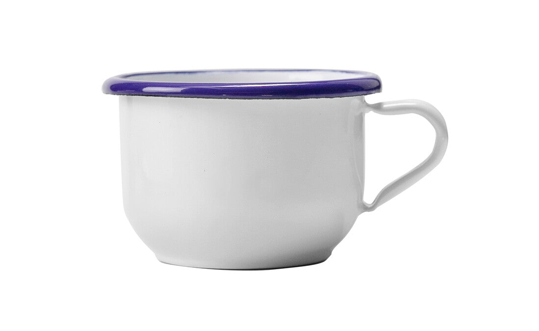 904708 ENAMELLED WHITE CUP ø8cm 260ml IBILI