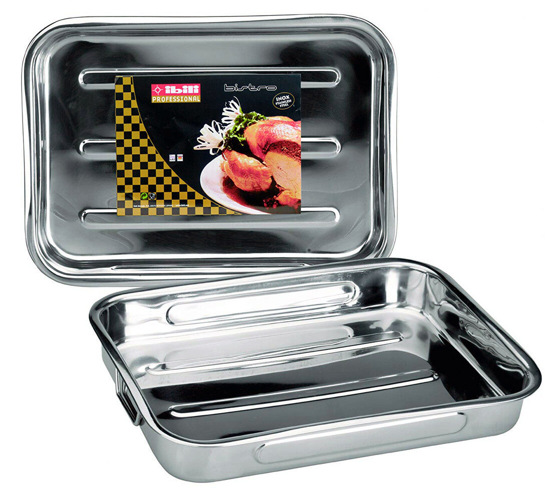 651835 RUSTIDERA CON ASAS INOX 38x27cm IBILI