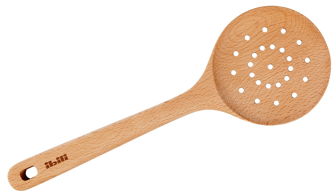 746630 ESPUMADERA DE MADERA DE HAYA 30cm IBILI