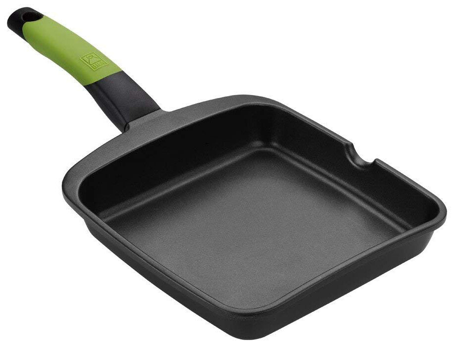 A121459 GRILL LISO ALUMINIO 28x28cm PRIOR BRA | Suministros Figmar