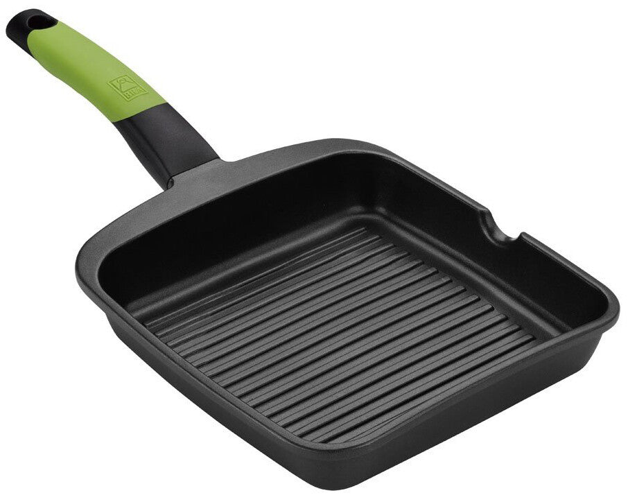 A121457 GRILL CON RAYAS ALUMINIO 28x28cm PRIOR BRA