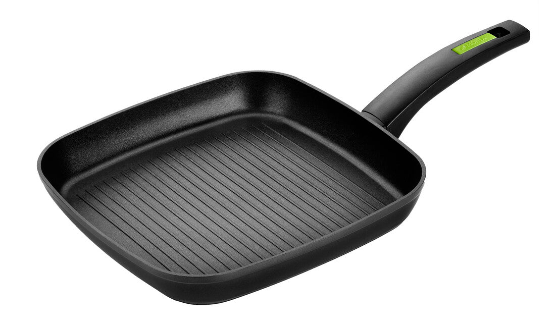 M481231 GRILL C/RAYAS ALUMINIO FORJADO GREEN 28cm | Suministros Figmar