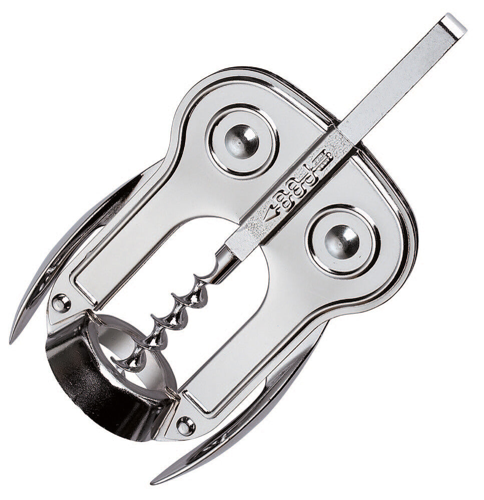 9903 CHROME BOXWOOD DOUBLE LEVER CORKSCREW