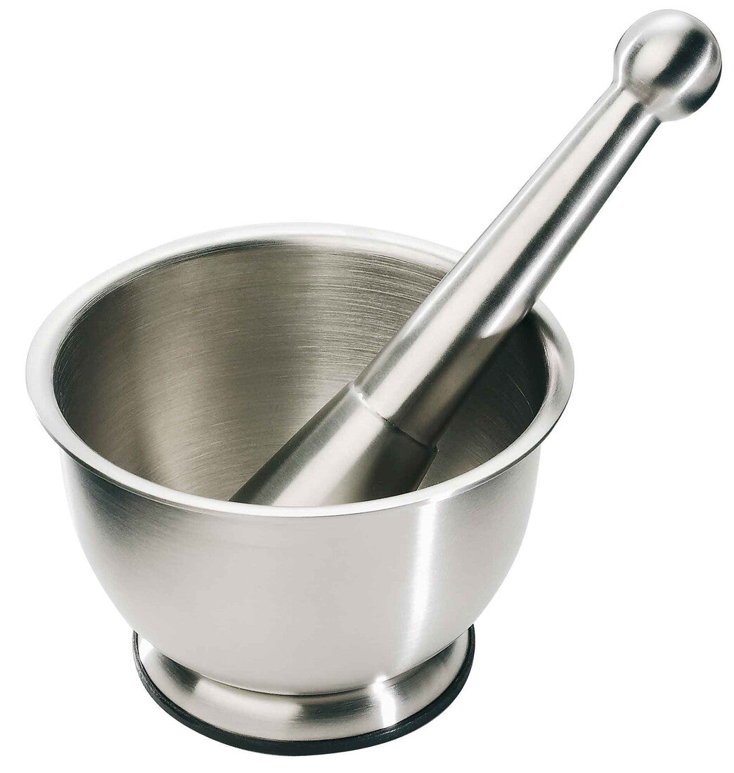 01218004 STAINLESS STEEL MORTAR BOXWOOD