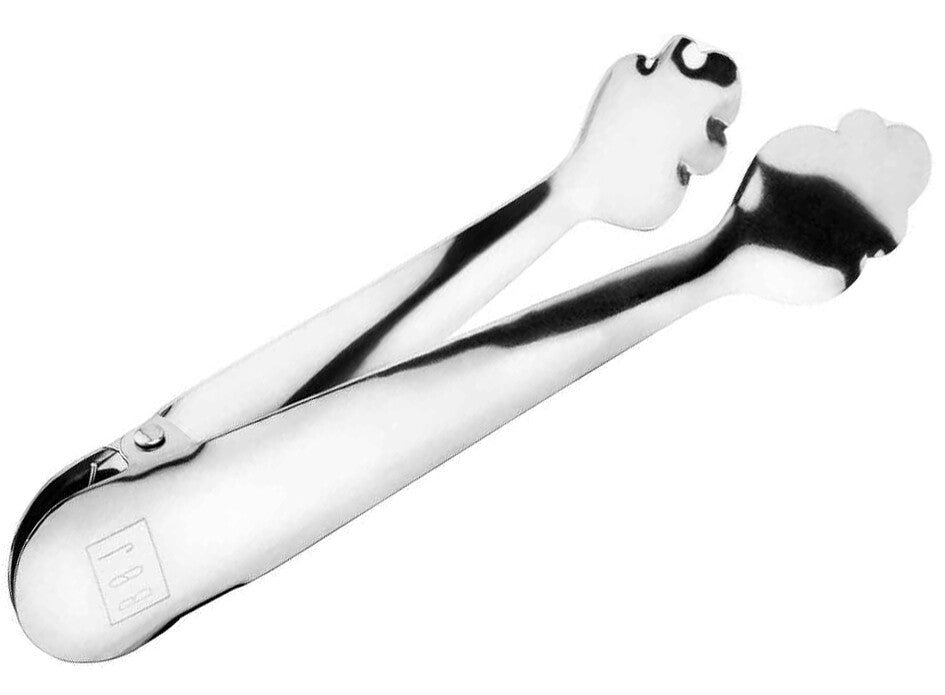 01314801 BL STAINLESS STEEL ICE TONGS WITH BOXWOOD SPRING
