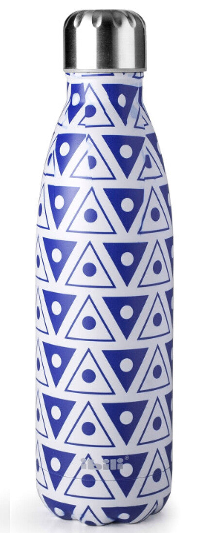758450S DOUBLE WALL THERMOS BOTTLE 0.5L SYMBOL BLUE