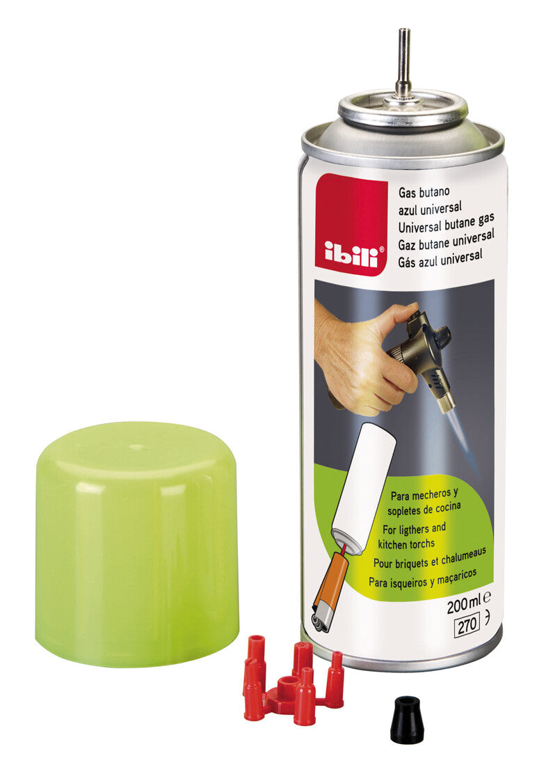 727020 200ml CARGA GAS BUTANO AZUL UNIVERSAL IBILI