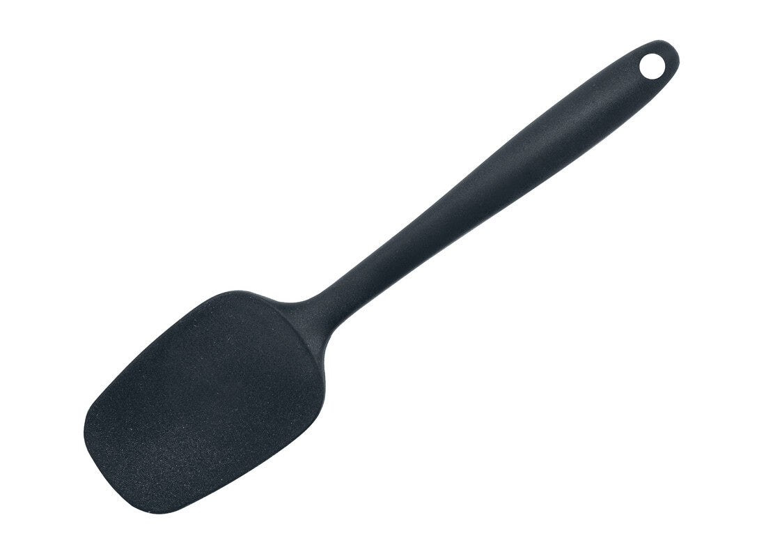 799230 100% BLACK SILICONE SPATULA SPOON IBILI