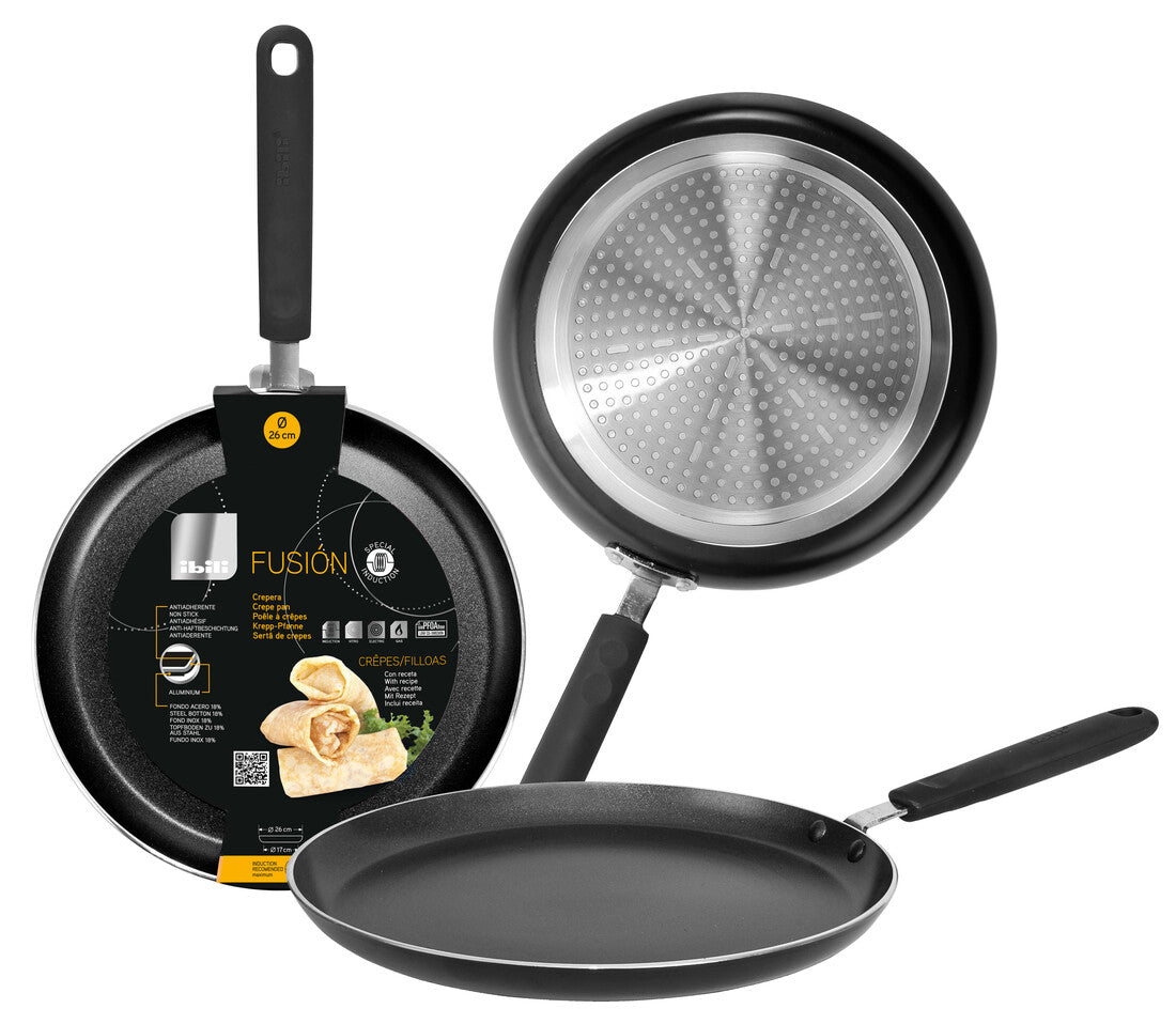 451226 CREPERA FUSION ALUMINIO Ø26cm IBILI