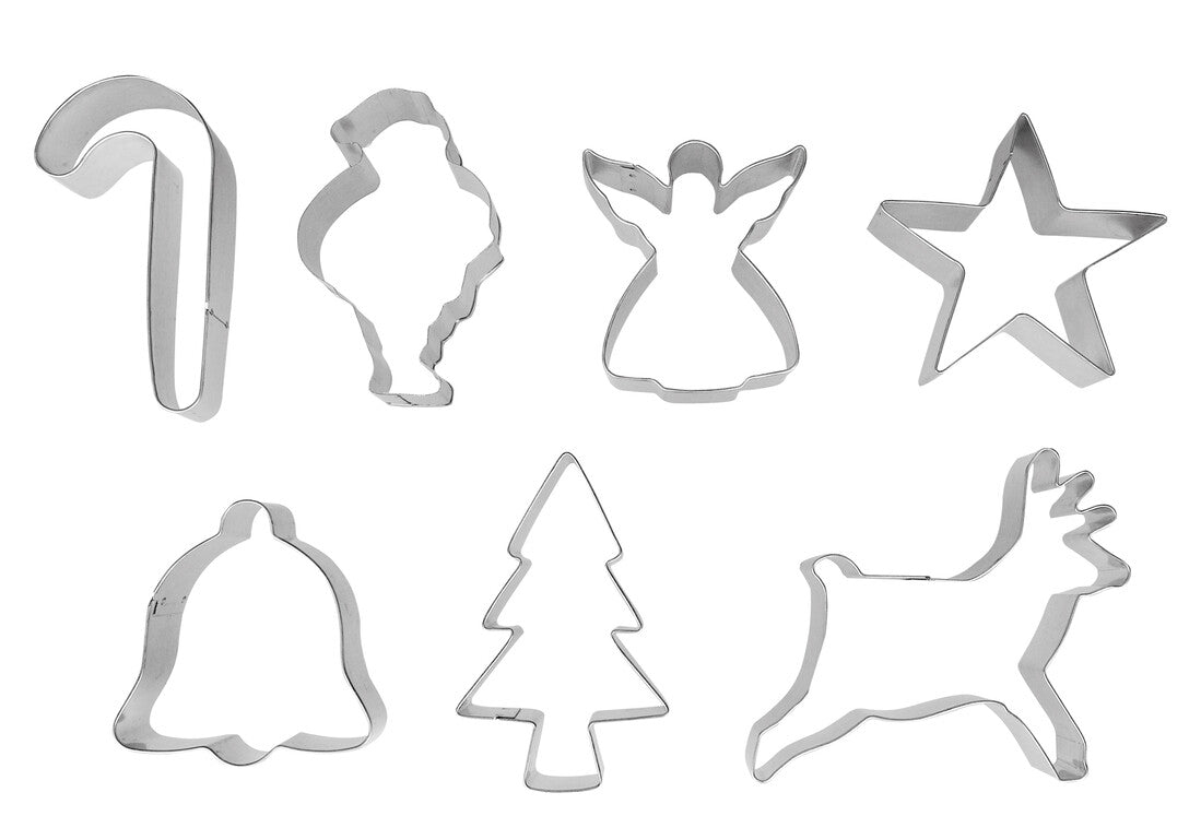 723800 SET 7 CORTAPASTAS NAVIDAD ESTAÑADOS IBILI