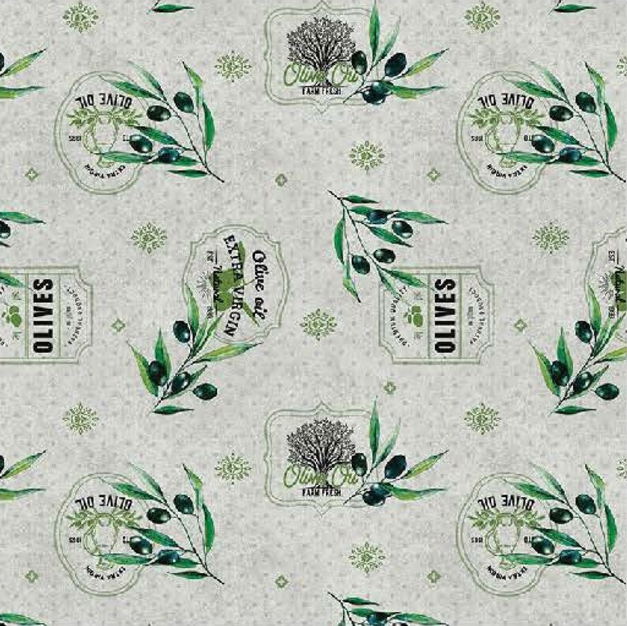 83119 1m QD-TEX RUBBER TABLECLOTH OLIVARES MODEL 140cm DINTEX