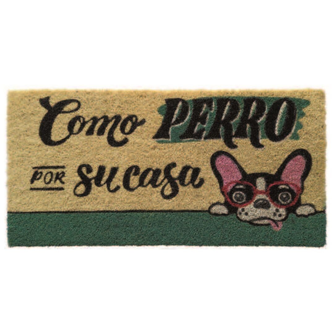 50800 DOORMAT COCONUT WHITE DOG AT HOME 35x70cm DINTEX