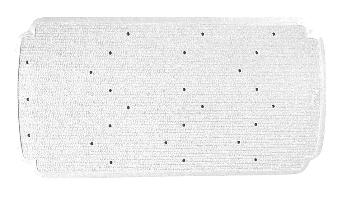 01225 DINTEX WHITE RUBBER BATH MAT 78x36cm