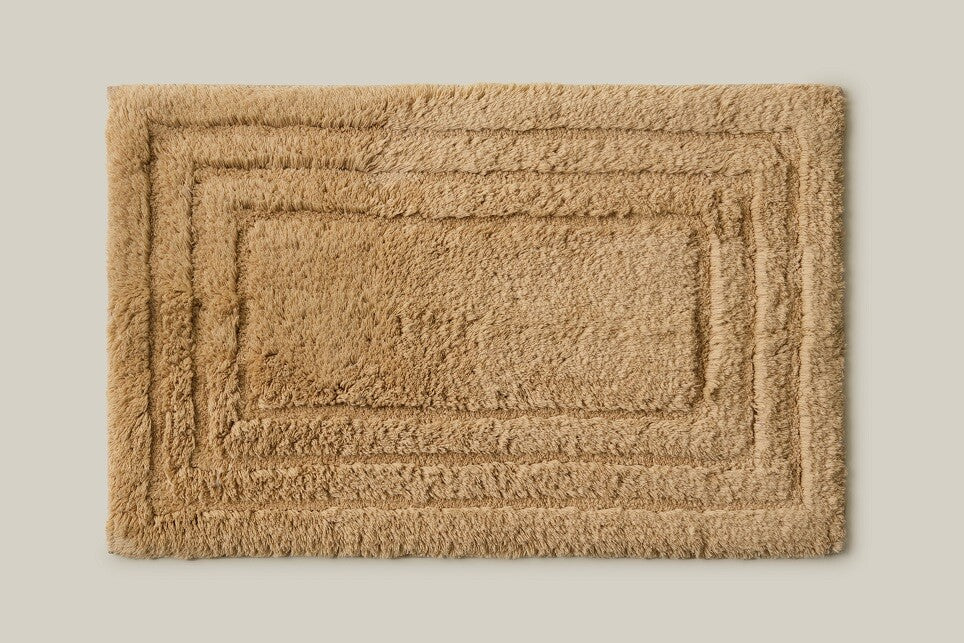 04282 TEXTILE BATH MAT 60x40cm KALITHEA LIGHT BROWN DINTEX