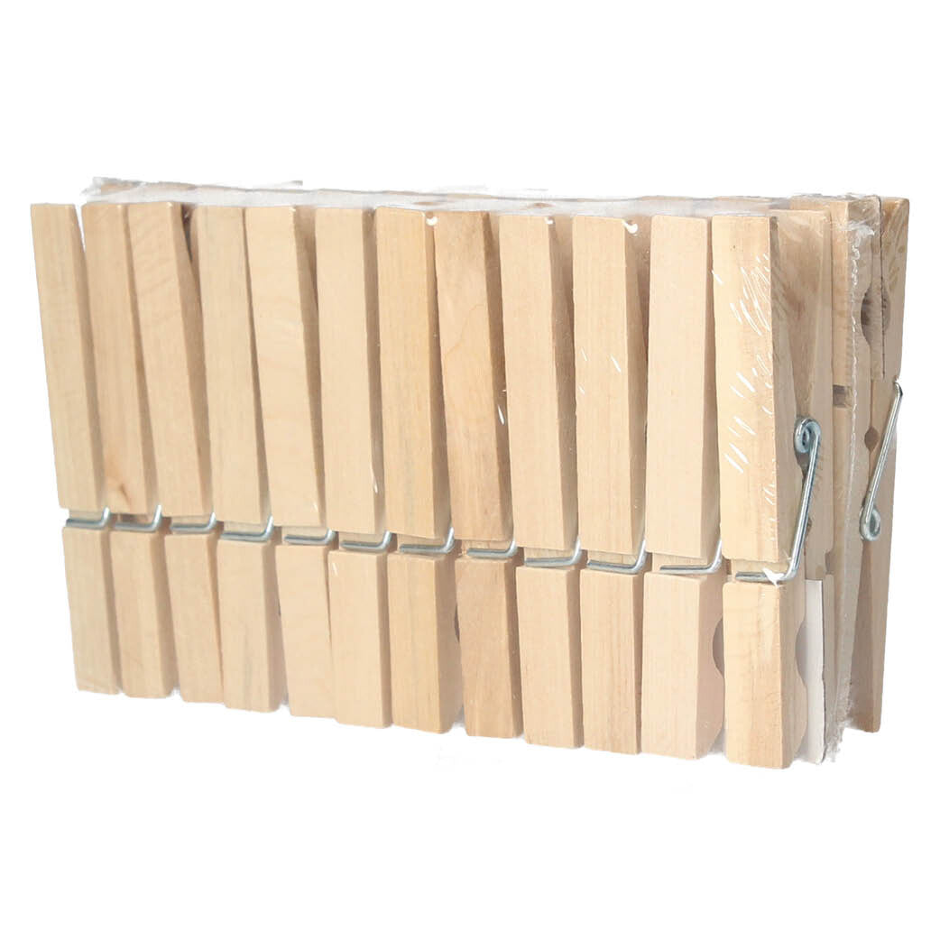 002702549 WOODEN CLOTHES PEGS 24 units GSC