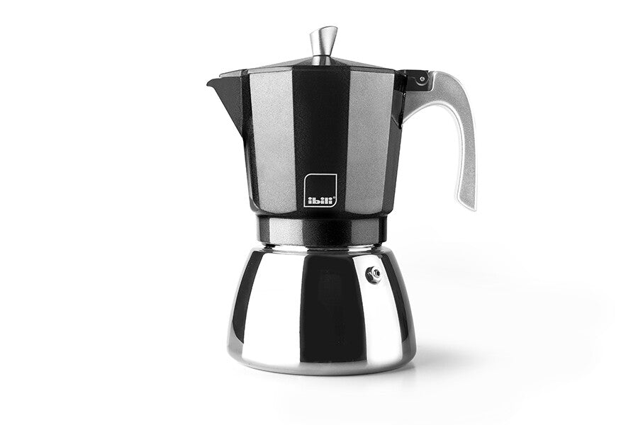 629206 CAFETERA 6 TAZAS NEGRA ELBA IBILI