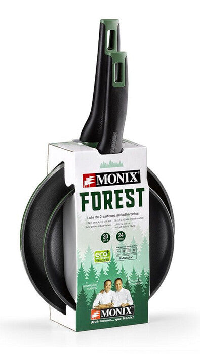 M501235 PACK 2 ALUMINUM PANS ø20-ø24 FOREST MONIX