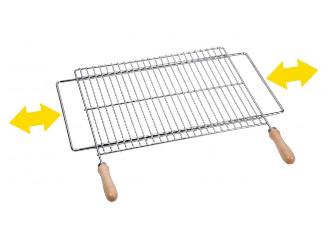 2724 PARRILLA BARBACOA EXTENSIBLE ZINCADA 60x40cm SAUVIC