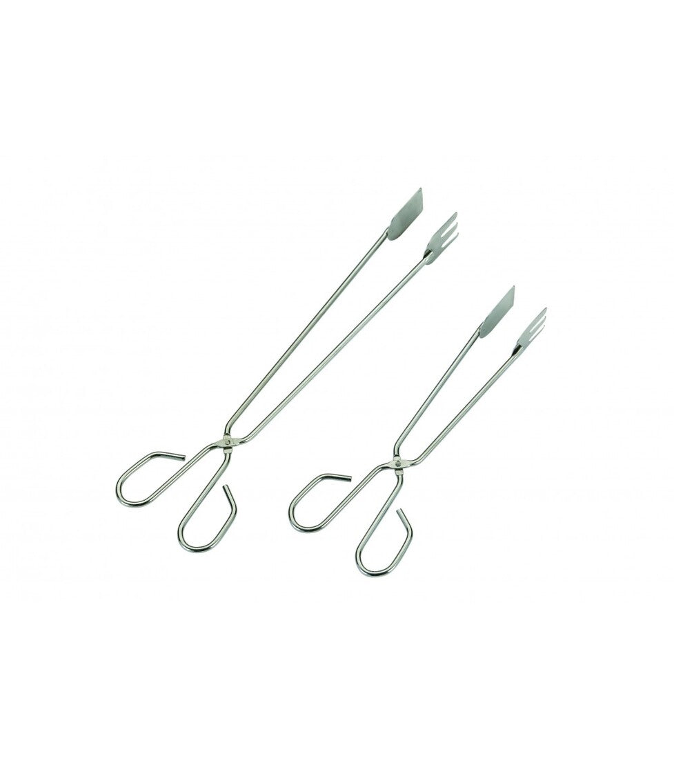 4466 SAUVIC 26cm STAINLESS STEEL SHORT BLADE TONGS
