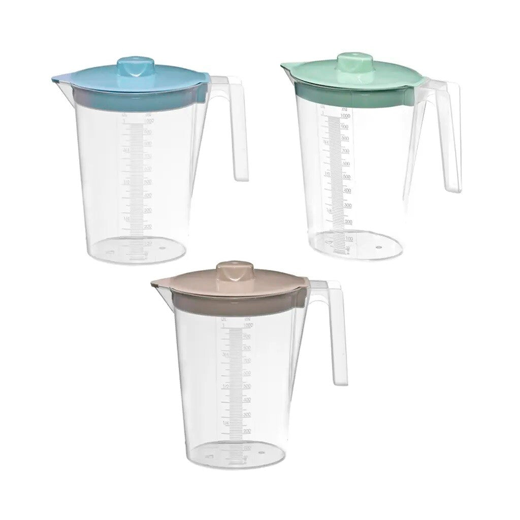 1356 OVAL GRADUATING JAR WITH LID 2L