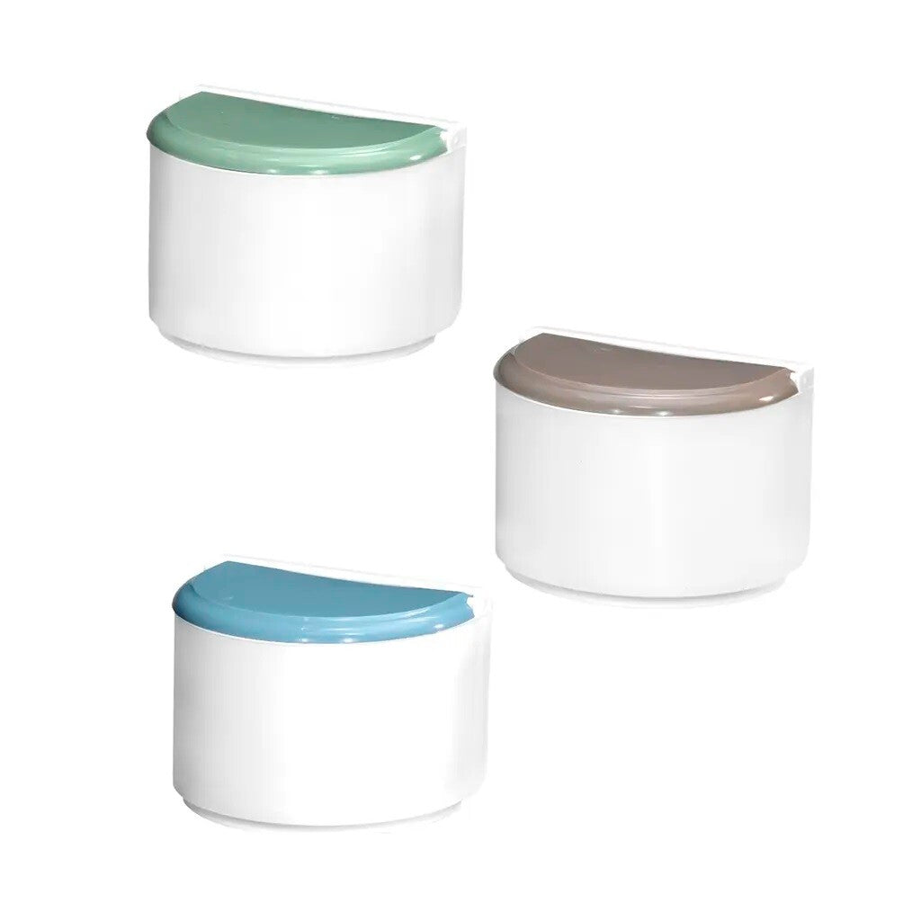 1064 WHITE SEMICIRCULAR SALT SHAKER