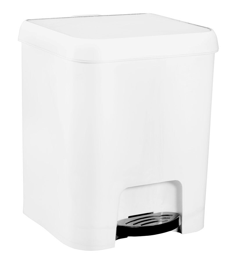 3075 CUBO CON PEDAL BLANCO 7L