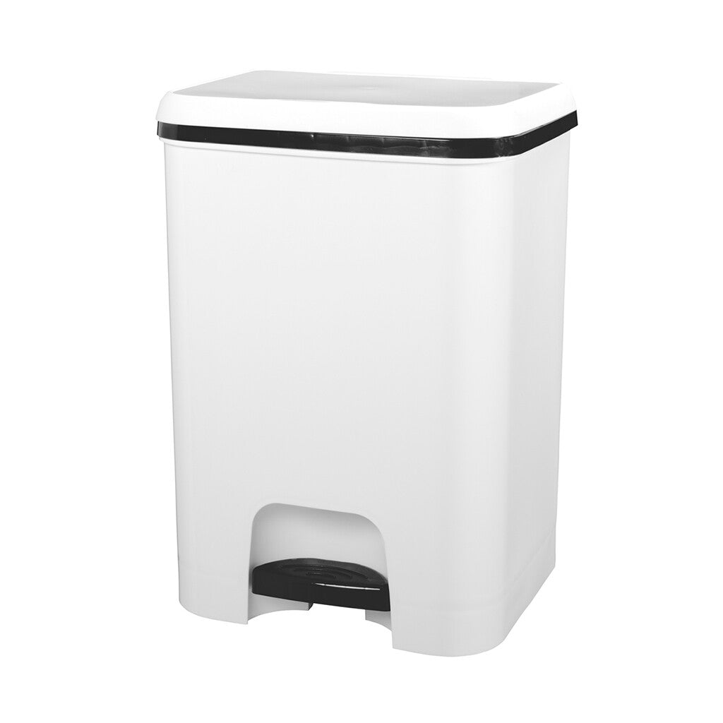 2570 CUBO CON PEDAL BLANCO 26L