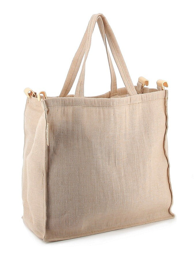 SHB042 SUPERMARKET TROLLEY BAG NATURAL BAG MARKET ROLSER