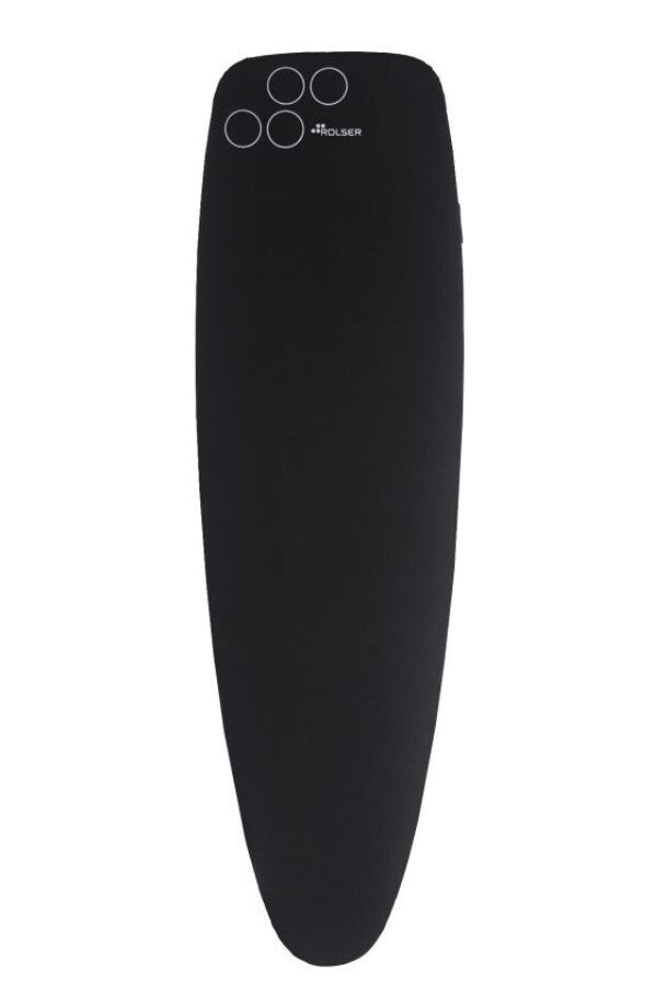 FUR006 FLEECE IRONING BOARD COVER 141x48cm. BLACK ROLSER