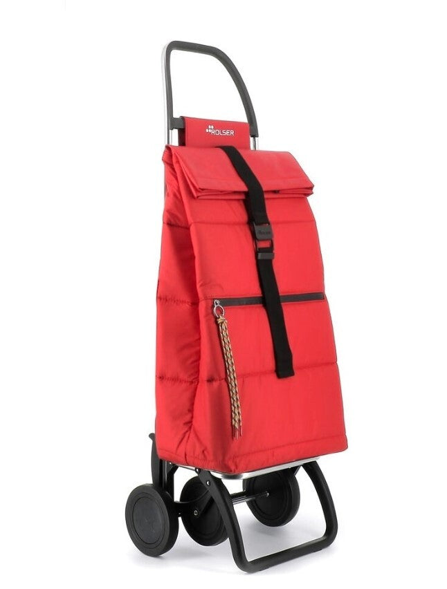 BIG002 BIG POLAR 4 WHEELS RED ROLSER SHOPPING CART