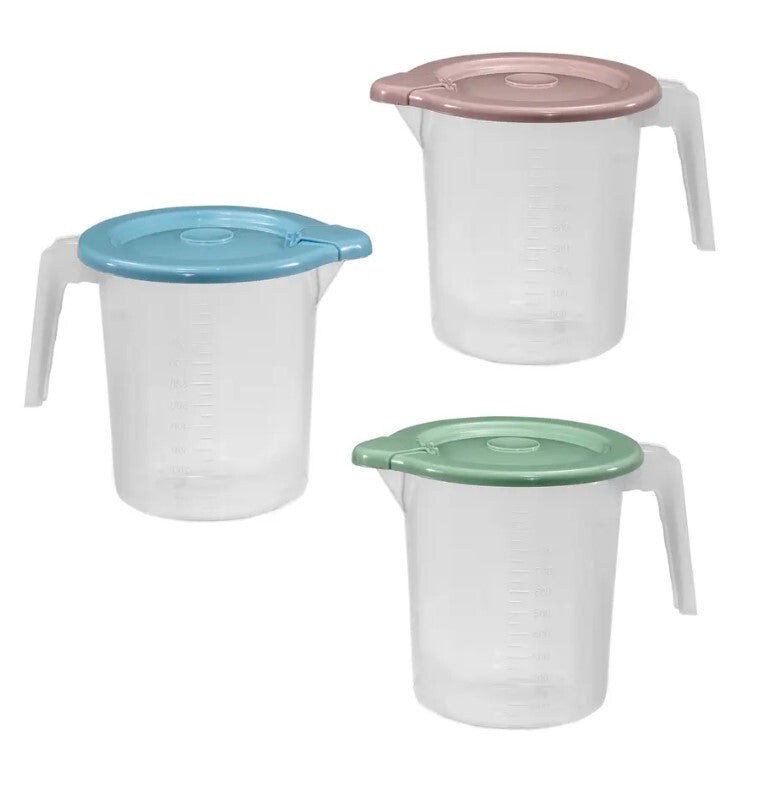 1262 MICRO OVAL GRADUATING JAR WITH DOUBLE LID 1L
