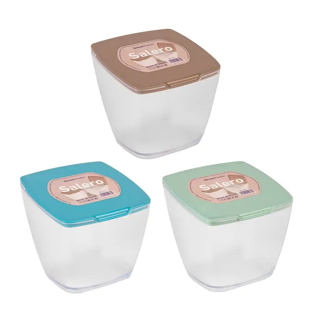 1072 TRANSPARENT SQUARE SALT SHAKER