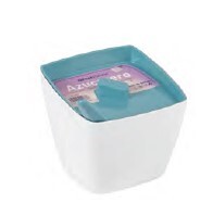 1080 WHITE SQUARE SUGAR BOWL WITH SPOON