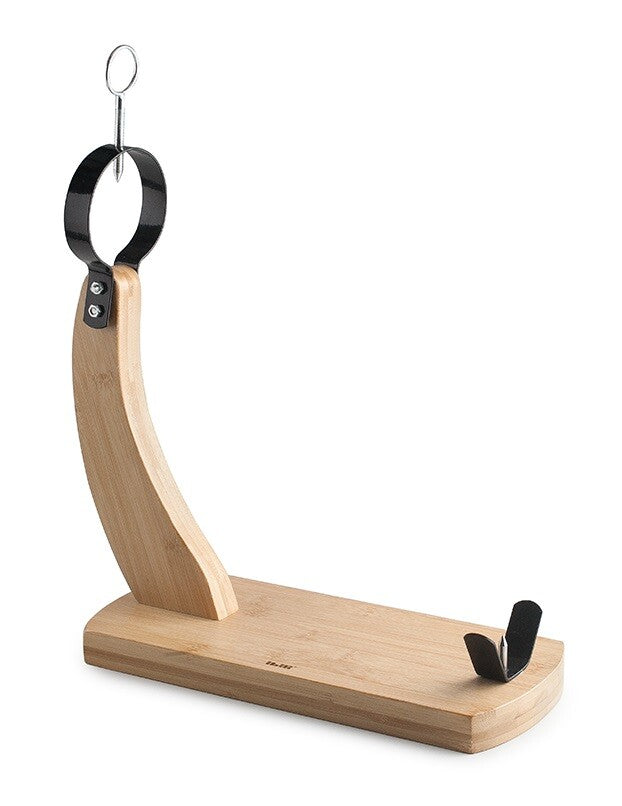 684210 BAMBOO WOOD HAM HOLDER GONDOLA NOBLE IBILI