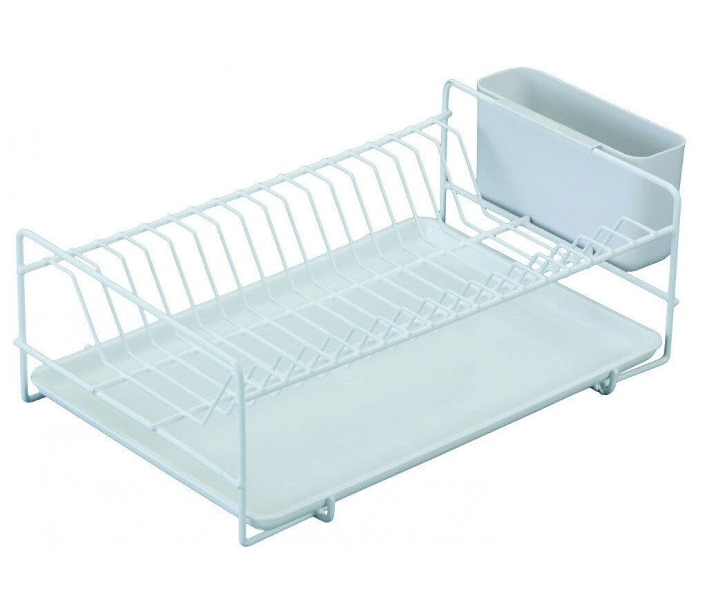 89005 ESCURREPLATOS PLANO 18 PLATOS BLANCO 38,5x25x12cm SAUVIC
