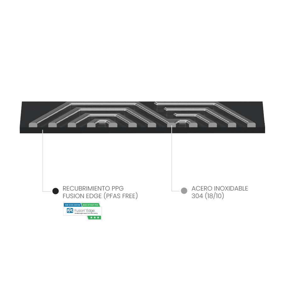 670028 SARTEN SERIE 5PLY HYBRID PRO Ø28cm IBILI
