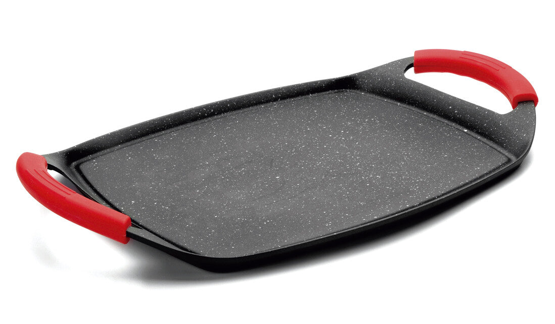 25536 PLANCHA GRILL ALUMINIO 22,5x29x1,5x20cm ECO-PIEDRA LACOR | Suministros Figmar