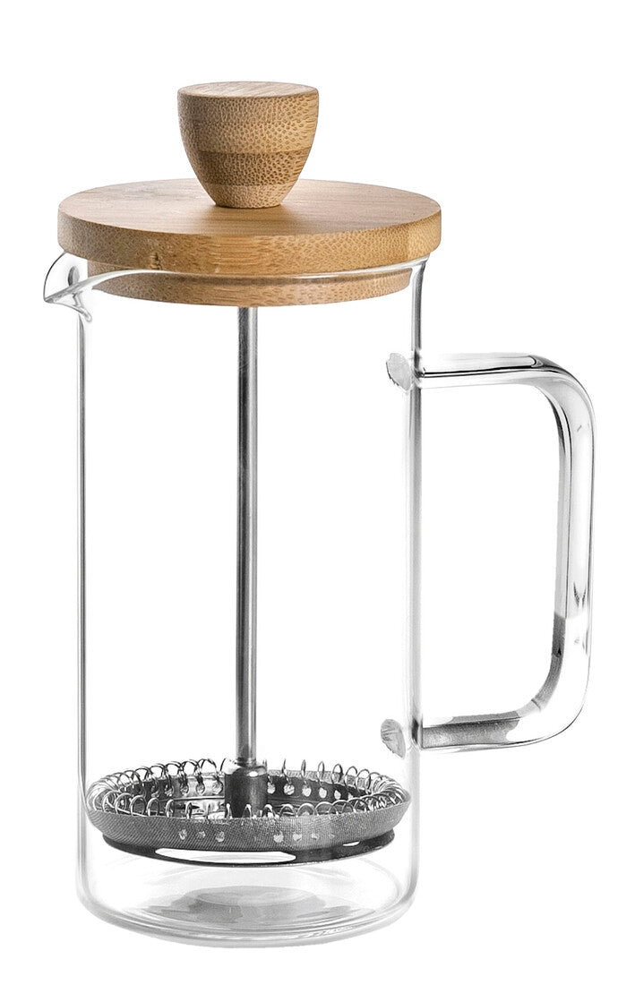 62168 BAMBOO PLUNGER FRENCH COFFEE MAKER 6 CUPS LACOR