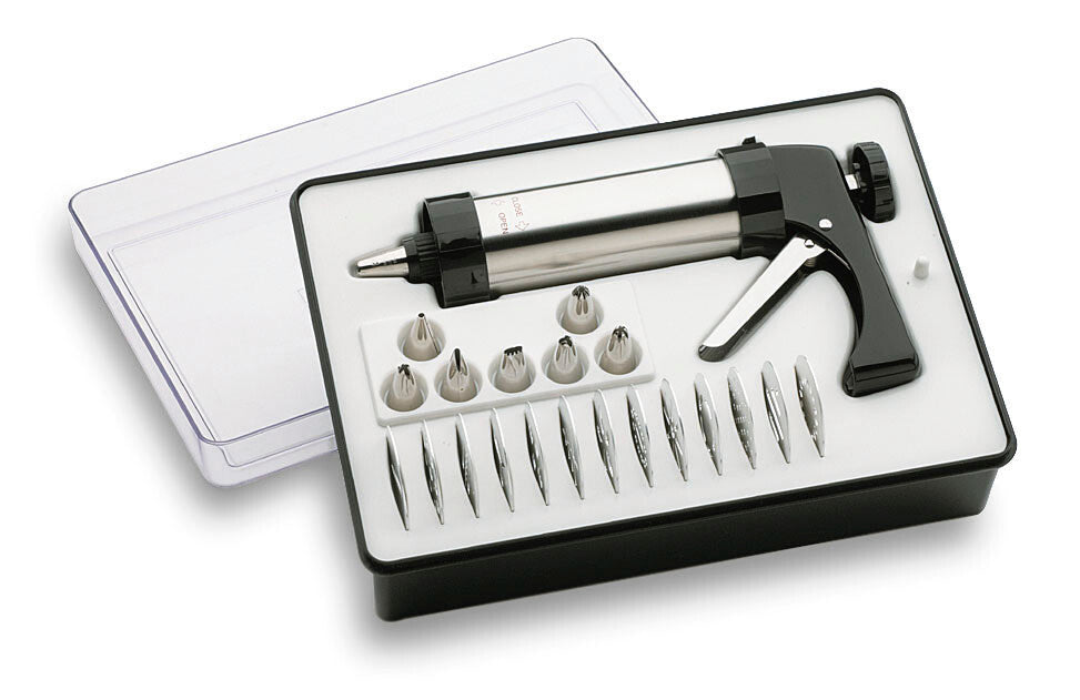 68989 LACOR 18/10 STAINLESS STEEL PASTRY GUN SET