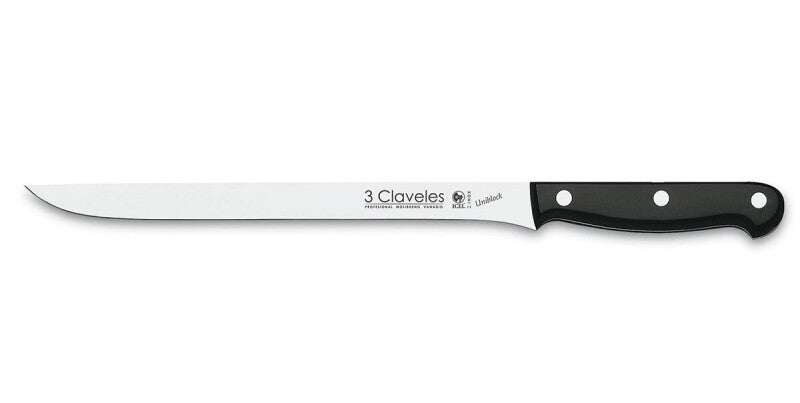 01130 CUCHILLO JAMONERO UNIBLOCK 24cm 3C | Suministros Figmar