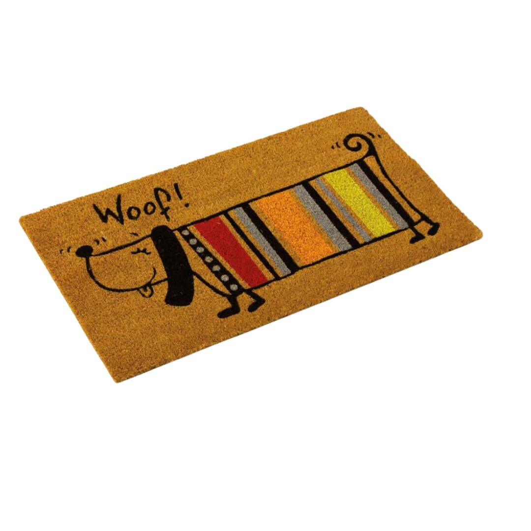50221 FELPUDO COCO NATURAL MODELO PERRO 40x70cm DINTEX