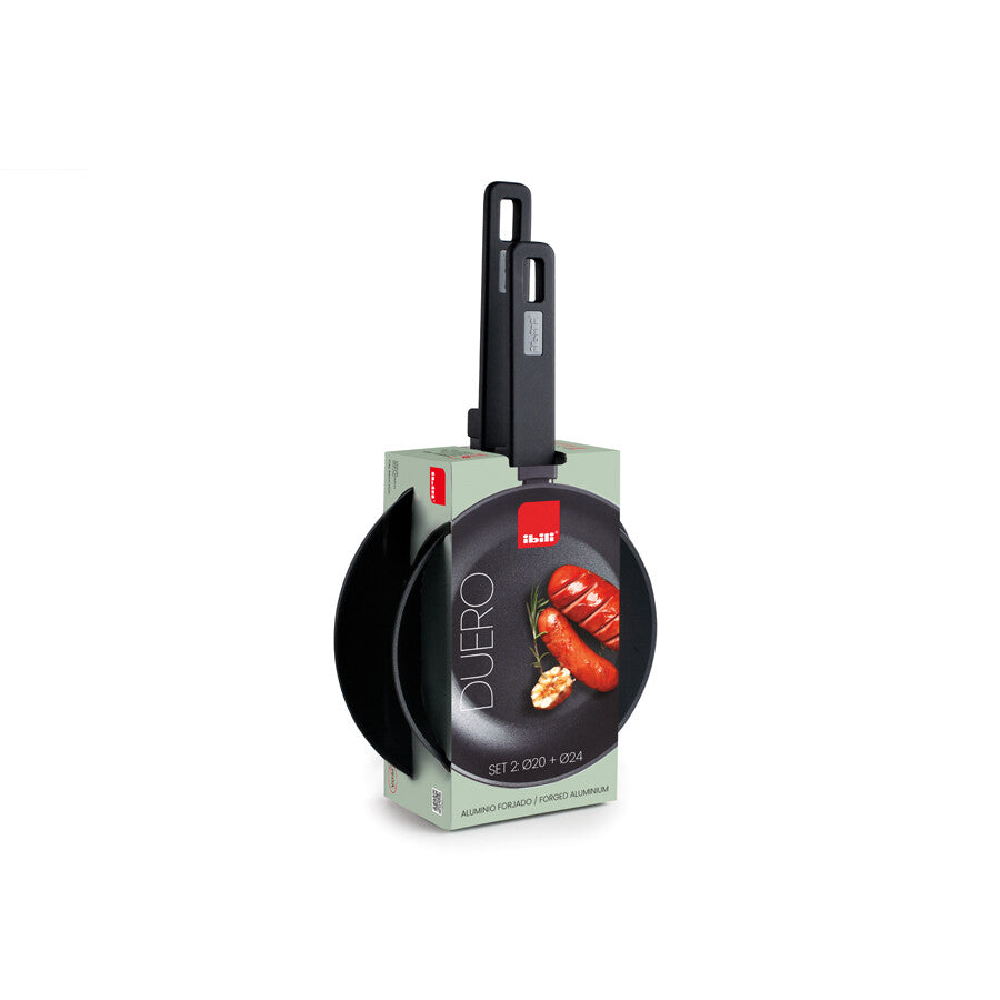 475500 SET DE 2 SARTENES DUERO Ø20+Ø24cm IBILI