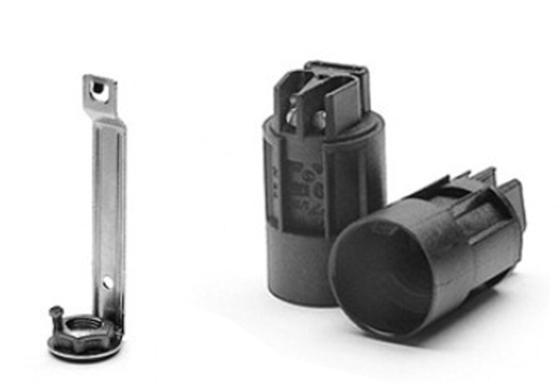 PORTALAMPARAS E14 C/ESCUADRA P/FUNDA VELA 100mm | Suministros Figmar