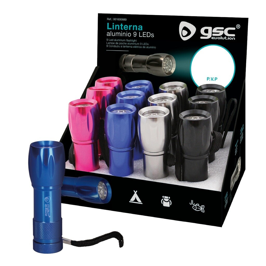 1600889 EXPOSITOR 12 LINTERNAS 9 LED