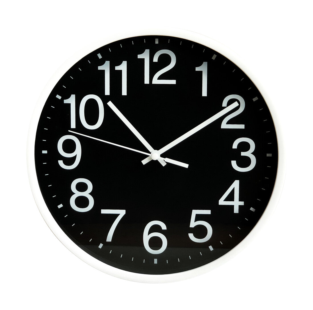 93.342 BLACK WALL CLOCK 25cm ELECTRO DH